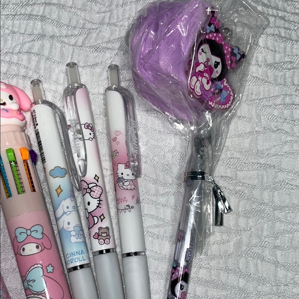 Sanrio Cute Character Pen Set - Pink and Purple - Picture 3 of 3